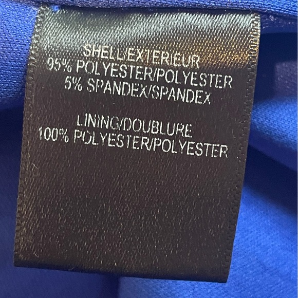 Belle Badgley Mischka Chelsea Mini Ruffled Cocktail Dress In Cobalt Blue Size 6 - Picture 5 of 8